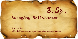 Buzogány Szilveszter névjegykártya