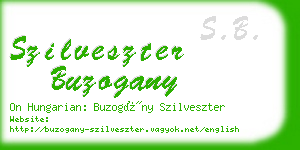 szilveszter buzogany business card